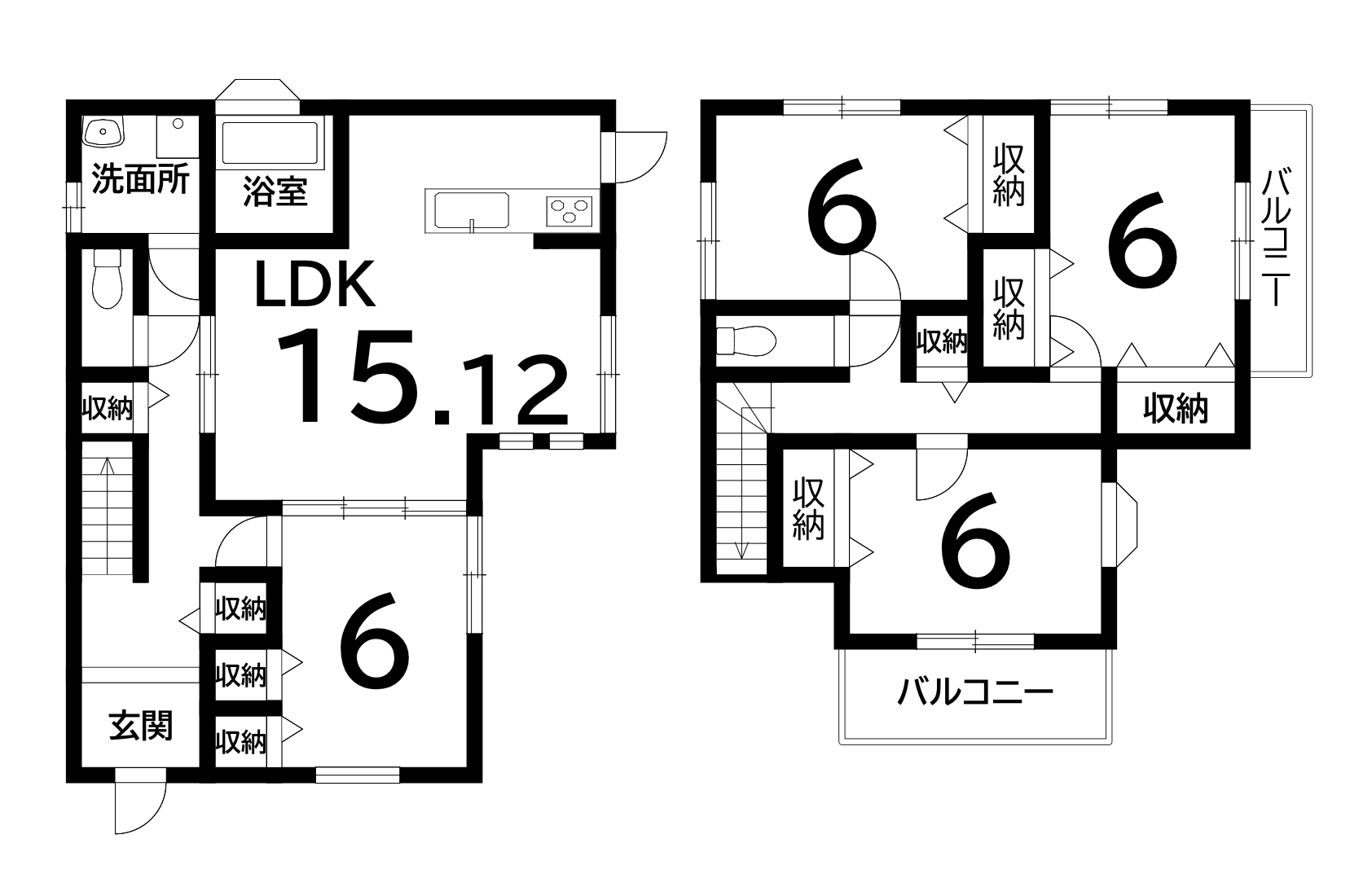 堺市堺区柏木町１丁の中古戸建（4LDK）の間取り図